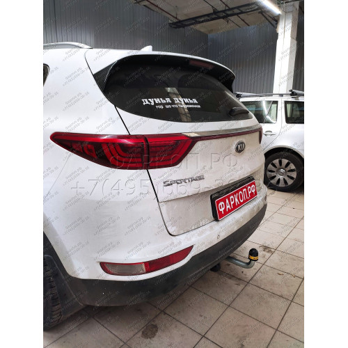 91004-A MOTODOR Фаркоп с оцинкованным шаром на Kia Sportage дорестайл 2016-2018, Hyundai Tucson дорестайл 2015-2018 без выреза в бампере. Тип шара: A. Нагрузки: 1900/120 кг, масса фаркопа 16,8 кг (без электрики в комплекте)
