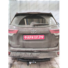 3088-F ORIS Фаркоп на Toyota Highlander 2014-2020. Необходима подрезка бампера. Тип шара: F. Нагрузки: 2000/120 кг, масса фаркопа 23,2 кг (без электрики в комплекте)