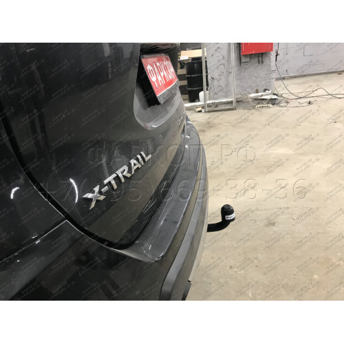 N122-A Лидер-плюс ТСУ для Nissan X-Trail T32 2014-2022 без выреза бампера. Нагрузки: 1500/75 кг, масса фаркопа 19,8 кг (без электрики в комплекте)