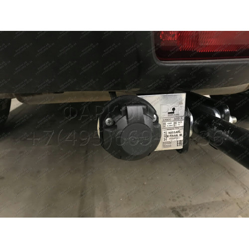 N122-A Лидер-плюс ТСУ для Nissan X-Trail T32 2014-2022 без выреза бампера. Нагрузки: 1500/75 кг, масса фаркопа 19,8 кг (без электрики в комплекте)