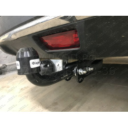 N122-A Лидер-плюс ТСУ для Nissan X-Trail T32 2014-2022 без выреза бампера. Нагрузки: 1500/75 кг, масса фаркопа 19,8 кг (без электрики в комплекте)