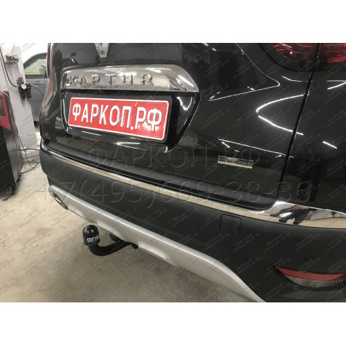 1436-A ORIS Фаркоп на Renault Kaptur 2016-2022, Renault Duster (только 4x4) 2015-2021, 2021-2022 без выреза в бампере. Тип шара: A. Нагрузки: 1500/75 кг, масса фаркопа 16,8 кг (без электрики в комплекте)