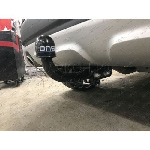 1436-A ORIS Фаркоп на Renault Kaptur 2016-2022, Renault Duster (только 4x4) 2015-2021, 2021-2022 без выреза в бампере. Тип шара: A. Нагрузки: 1500/75 кг, масса фаркопа 16,8 кг (без электрики в комплекте)
