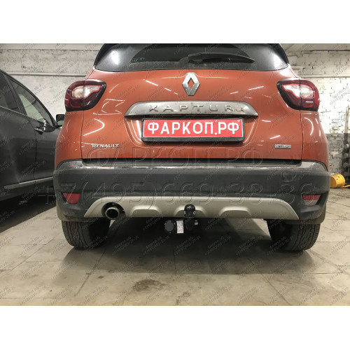 1436-A ORIS Фаркоп на Renault Kaptur 2016-2022, Renault Duster (только 4x4) 2015-2021, 2021-2022 без выреза в бампере. Тип шара: A. Нагрузки: 1500/75 кг, масса фаркопа 16,8 кг (без электрики в комплекте)