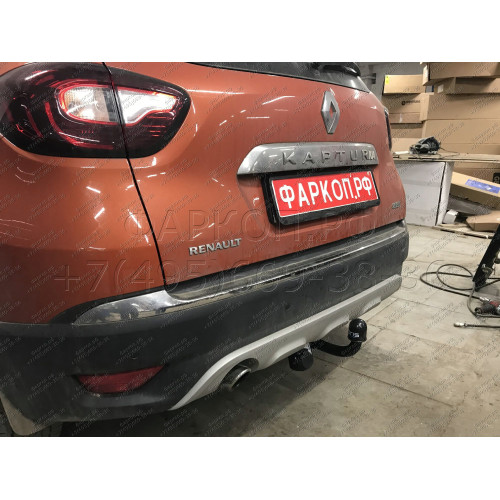 1436-A ORIS Фаркоп на Renault Kaptur 2016-2022, Renault Duster (только 4x4) 2015-2021, 2021-2022 без выреза в бампере. Тип шара: A. Нагрузки: 1500/75 кг, масса фаркопа 16,8 кг (без электрики в комплекте)