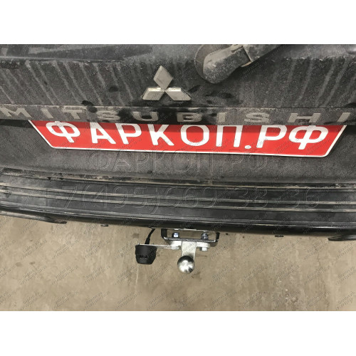 M107-F Лидер-плюс ТСУ для Mitsubishi Pajero Sport 1998-2008 без снятия и выреза бампера. Тип шара: F. Нагрузки: 2000/100 кг, масса фаркопа 16,2 кг (без электрики в комплекте)