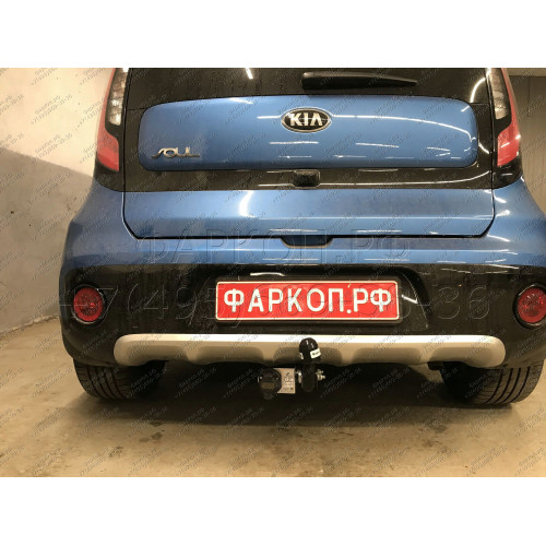 K122-A Лидер-плюс ТСУ для Kia Soul 2014-2019 без снятия и выреза бампера. Нагрузки: 1500/75 кг, масса фаркопа 16,9 кг (без электрики в комплекте)