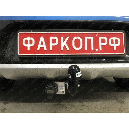 K122-A Лидер-плюс ТСУ для Kia Soul 2014-2019 без снятия и выреза бампера. Нагрузки: 1500/75 кг, масса фаркопа 16,9 кг (без электрики в комплекте)