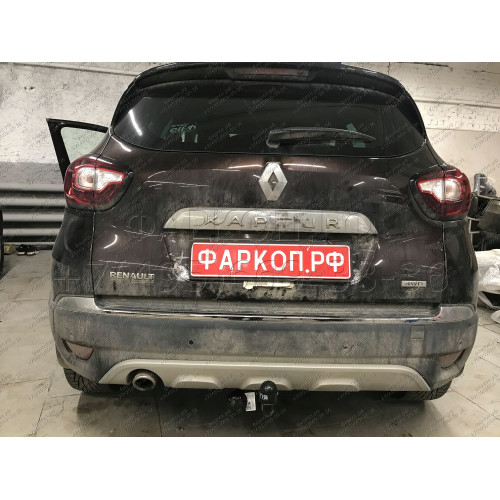 1436-A ORIS Фаркоп на Renault Kaptur 2016-2022, Renault Duster (только 4x4) 2015-2021, 2021-2022 без выреза в бампере. Тип шара: A. Нагрузки: 1500/75 кг, масса фаркопа 16,8 кг (без электрики в комплекте)