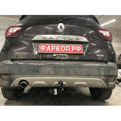 1436-A ORIS Фаркоп на Renault Kaptur 2016-2022, Renault Duster (только 4x4) 2015-2021, 2021-2022 без выреза в бампере. Тип шара: A. Нагрузки: 1500/75 кг, масса фаркопа 16,8 кг (без электрики в комплекте)