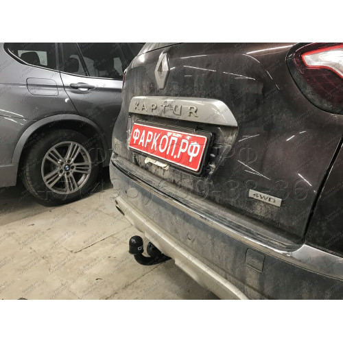 1436-A ORIS Фаркоп на Renault Kaptur 2016-2022, Renault Duster (только 4x4) 2015-2021, 2021-2022 без выреза в бампере. Тип шара: A. Нагрузки: 1500/75 кг, масса фаркопа 16,8 кг (без электрики в комплекте)