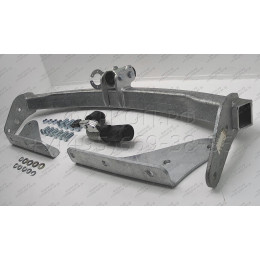 J009C GALIA Полностью оцинкованный фаркоп на Jeep Cherokee 2007-2013, Dodge Nitro 2007-2012. Тип шара: C (горизонтальный съемный). Установка без снятия и выреза бампер