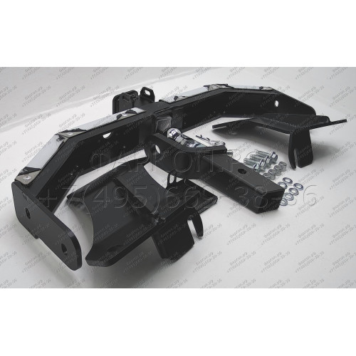 JGC-13-991124.00 PT GROUP Фаркоп с нержавеющей накладкой на Jeep Grand Cherokee IV WK2 2014-2021 без подрезки бампера. Тип шара: E (легкосъемный шар под квадрат). Нагрузки: 3500/150 кг, масса фаркопа 21,3 кг (без электрики в комплекте)