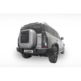JTT-23-991422.00 PT GROUP Фаркоп на Jetour T2 2023- без подрезки бампера. Тип шара: AV (вертикально съемный с ключом). Нагрузки: 1000/50 кг, масса фаркопа 22 кг (без эл