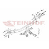 K-058 STEINHOF Фаркоп на Kia Carens 2013-2019 без снятия и подрезки бампера. Тип шара: AH (горизонтальное быстросъемное крепление шара на ключе). Нагрузки: 1500/75 кг, масса фаркопа 19 кг (без электрики в комплекте)