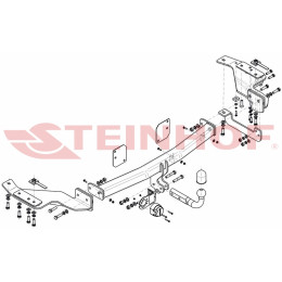 K-065 STEINHOF Фаркоп на Kia Carnival VQ 2006-2015. Требуется подрезка бампера. Тип шара: A. Нагрузки: 2000/85 кг, масса фаркопа 28,47 кг (без электрики в комплекте)