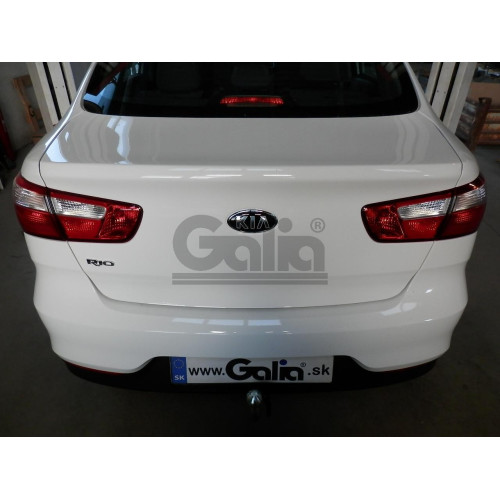 K037A GALIA Полностью оцинкованный фаркоп на Kia Rio III хетчбек/седан 2011-2017. Тип шара: A. Установка без снятия и выреза бампера. Нагрузки: 1200/50 кг, масса фаркопа 13,82 кг