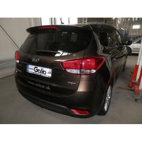 K038C GALIA Полностью оцинкованный фаркоп на Kia Carens 2013-2019. Подрозетник убирается за бампер. Тип шара: C (горизонтальный съемный). Установка без снятия и выреза бампера. Нагрузки: 1600/75 кг, масса фаркопа 19,36 кг