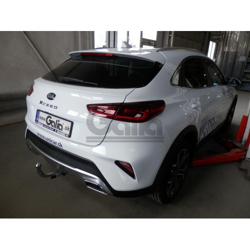 K049C GALIA Полностью оцинкованный фаркоп на Kia XCeed 2020-. Тип шара: C (горизонтальный съемный). Установка без выреза бампера. Нагрузки: 1600/85 кг, масса фаркопа 14,67 кг