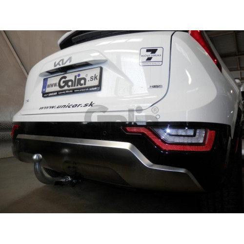 K051A GALIA Полностью оцинкованный фаркоп на Kia Niro 2021-. Тип шара: A. Невидимый вырез бампера. Нагрузки: 1350/100 кг, масса фаркопа 13,62 кг
