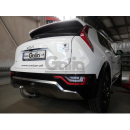 K051A GALIA Полностью оцинкованный фаркоп на Kia Niro 2021-. Тип шара: A. Невидимый вырез бампера. Нагрузки: 1350/100 кг, масса фаркопа 13,62 кг