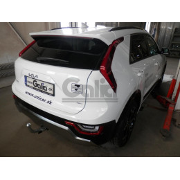 K051A GALIA Полностью оцинкованный фаркоп на Kia Niro 2021-. Тип шара: A. Невидимый вырез бампера. Нагрузки: 1350/100 кг, масса фаркопа 13,62 кг