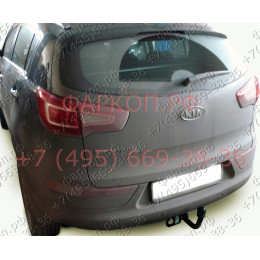 K103-A Лидер-плюс ТСУ для Kia Sportage 5 дверей 1995-2005 без снятия и выреза бампера. Нагрузки: 1500/75 кг, масса фаркопа 14,46 кг (без электрики в комплекте)