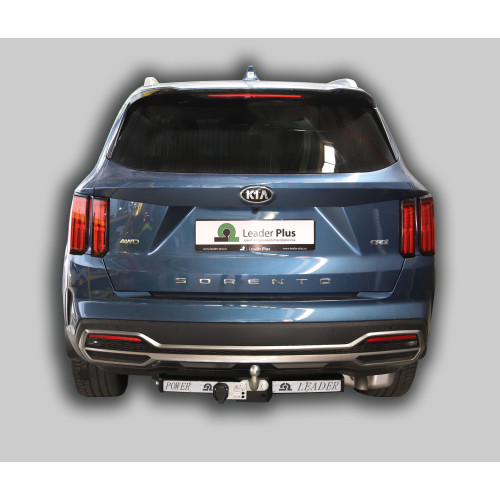 K132-F(N) Лидер-плюс ТСУ (с металлич. пластиной) для Kia Sorento 2020- без снятия и выреза бампера. Тип шара: F. Нагрузки: 2000/100 кг, масса фаркопа 21,4 кг (без электрики в комплекте)