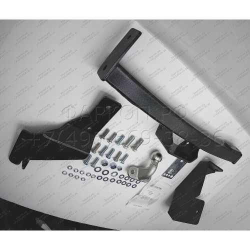 K132-F(N) Лидер-плюс ТСУ (с металлич. пластиной) для Kia Sorento 2020- без снятия и выреза бампера. Тип шара: F. Нагрузки: 2000/100 кг, масса фаркопа 21,4 кг (без электрики в комплекте)