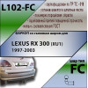L102-FC Лидер-плюс ТСУ для Lexus RX 300 1997-2003, Toyota Highlander 1998-2003 без снятия и выреза бампера. Тип шара: FC. Нагрузки: 1200/50 кг, масса фаркопа 17 кг (без электрики в комплекте)