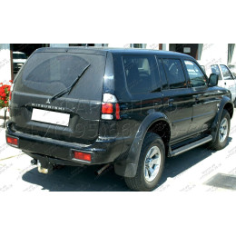 M-350 STEINHOF Фаркоп на Mitsubishi Pajero Sport I 1999-2008 без снятия и подрезки бампера. Тип шара: F. Нагрузки: 2800/100 кг, масса фаркопа 17,7 кг (без электрики в компл