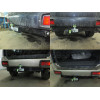 M107-F Лидер-плюс ТСУ для Mitsubishi Pajero Sport 1998-2008 без снятия и выреза бампера. Тип шара: F. Нагрузки: 2000/100 кг, масса фаркопа 16,2 кг (без электрики в комплекте)