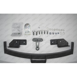 M107-F Лидер-плюс ТСУ для Mitsubishi Pajero Sport 1998-2008 без снятия и выреза бампера. Тип шара: F. Нагрузки: 2000/100 кг, масса фаркопа 16,2 кг (без электрики в комп