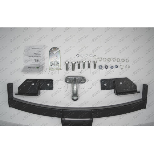 M107-F Лидер-плюс ТСУ для Mitsubishi Pajero Sport 1998-2008 без снятия и выреза бампера. Тип шара: F. Нагрузки: 2000/100 кг, масса фаркопа 16,2 кг (без электрики в комплекте)