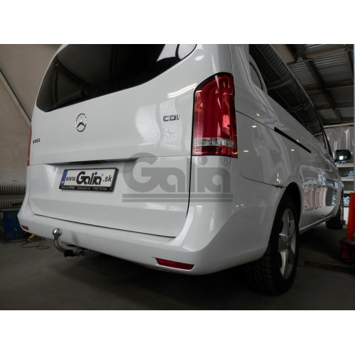 M108C GALIA Полностью оцинкованный фаркоп на Mercedes V-Class w447 2014-, Mercedes Vito w639 2003-2014, w447 2014-, Mercedes Viano w639 2003-2014. Особенности: задний привод, после 07/2010- необходима большая подрезка бампера. Тип шара: C (горизонтальный 
