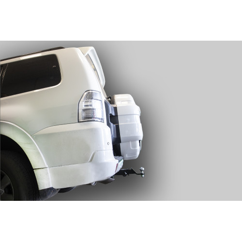 M114-E Лидер-плюс ТСУ для Mitsubishi Pajero III 2000-2007, IV 2007-2020 без снятия и выреза бампера. Тип шара: E. Нагрузки: 1500/100 кг, масса фаркопа 18,5 кг (без электрики в комплекте)