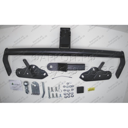 M114-E Лидер-плюс ТСУ для Mitsubishi Pajero III 2000-2007, IV 2007-2020 без снятия и выреза бампера. Тип шара: E. Нагрузки: 1500/100 кг, масса фаркопа 18,5 кг (без электрики в комплекте)