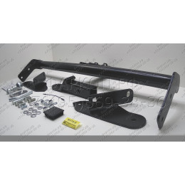 M114-E Лидер-плюс ТСУ для Mitsubishi Pajero III 2000-2007, IV 2007-2020 без снятия и выреза бампера. Тип шара: E. Нагрузки: 1500/100 кг, масса фаркопа 18,5 кг (без электрики 