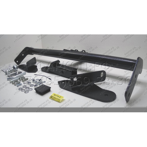 M114-E Лидер-плюс ТСУ для Mitsubishi Pajero III 2000-2007, IV 2007-2020 без снятия и выреза бампера. Тип шара: E. Нагрузки: 1500/100 кг, масса фаркопа 18,5 кг (без электрики в комплекте)