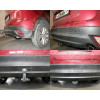 M129C GALIA Полностью оцинкованный фаркоп на Mazda CX-5 2012-2017, 2017-2025. Подрозетник убирается за бампер. Тип шара: C (горизонтальный съемный). Невидимый вырез бампера. Нагрузки: 2100/100 кг, масса фаркопа 19,6 кг