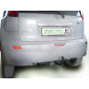 N101-A Лидер-плюс ТСУ для Nissan Note 2005-2014 без снятия и выреза бампера. Нагрузки: 1100/75 кг, масса фаркопа 17,68 кг, требуется 6 сверлений (без электрики в комплекте)
