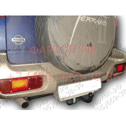 N112-A Лидер-плюс ТСУ для Nissan Terrano 2 1993-2002 без снятия и выреза бампера. Нагрузки: 1500/75 кг, масса фаркопа 11,62 кг (без электрики в комплекте)