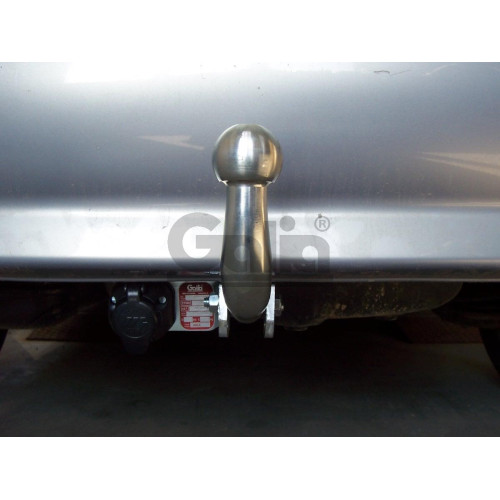 O008A GALIA Полностью оцинкованный фаркоп на Opel Astra G хетчбек 3/5 дверей, седан, купе, кабриолет 1998-2004, номерной знак на задней двери. Тип шара: A. Без выреза бампера. Нагрузки: 1500/75 кг, масса фаркопа 13,92 кг