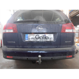 O049C GALIA Полностью оцинкованный фаркоп на Opel Vectra C универсал 2002-2008. Тип шара: C (горизонтальный съемный). Установка без снятия и выреза бампера. 