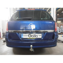 O050A GALIA Полностью оцинкованный фаркоп на Opel Astra H универсал 2004-2009. Подрозетник убирается за бампер. Тип шара: A. Без выреза бампера. Нагрузки: 165