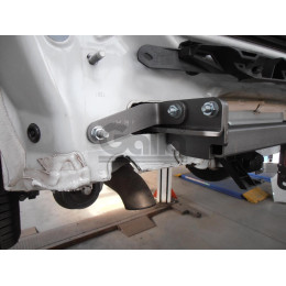 O061C GALIA Полностью оцинкованный фаркоп на Opel Astra J седан/универсал 2009-2015. Подрозетник убирается за бампер. Тип шара: C (горизонтальный съемный). 