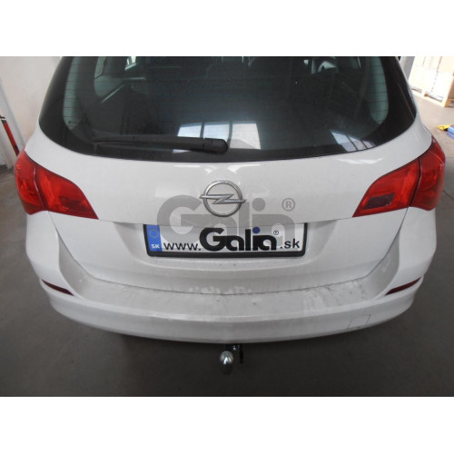 O061C GALIA Полностью оцинкованный фаркоп на Opel Astra J седан/универсал 2009-2015. Подрозетник убирается за бампер. Тип шара: C (горизонтальный съемный). Невидимый вырез бампера. Нагрузки: 1600/75 кг, масса фаркопа 17,37 кг
