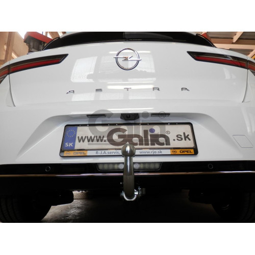 O075A GALIA Полностью оцинкованный фаркоп на Peugeot 308 SW хетчбек 5 дверей 2022-, Opel Astra L хетчбек 5 дверей 2022-. Тип шара: A. Невидимый вырез бампера. Нагрузки: 1600/75 кг, масса фаркопа 16,52 кг
