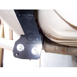 P027C GALIA Полностью оцинкованный фаркоп на Peugeot 406 седан 1995-2004. Тип шара: C (горизонтальный съемный). Установка без снятия и выреза бампера. Нагру