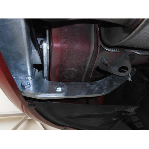 P041A GALIA Полностью оцинкованный фаркоп на Peugeot 308 универсал 2008-2013. Тип шара: A. Установка без снятия и выреза бампера. Нагрузки: 1700/75 кг, масса фаркопа 16,62 кг